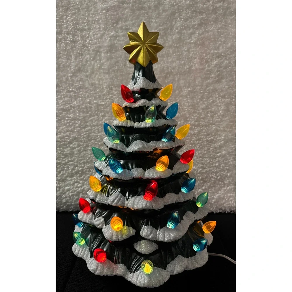 Cracker Barrel 19 Inch Nostalgic Ceramic Light Up Tree #534081 - Tested